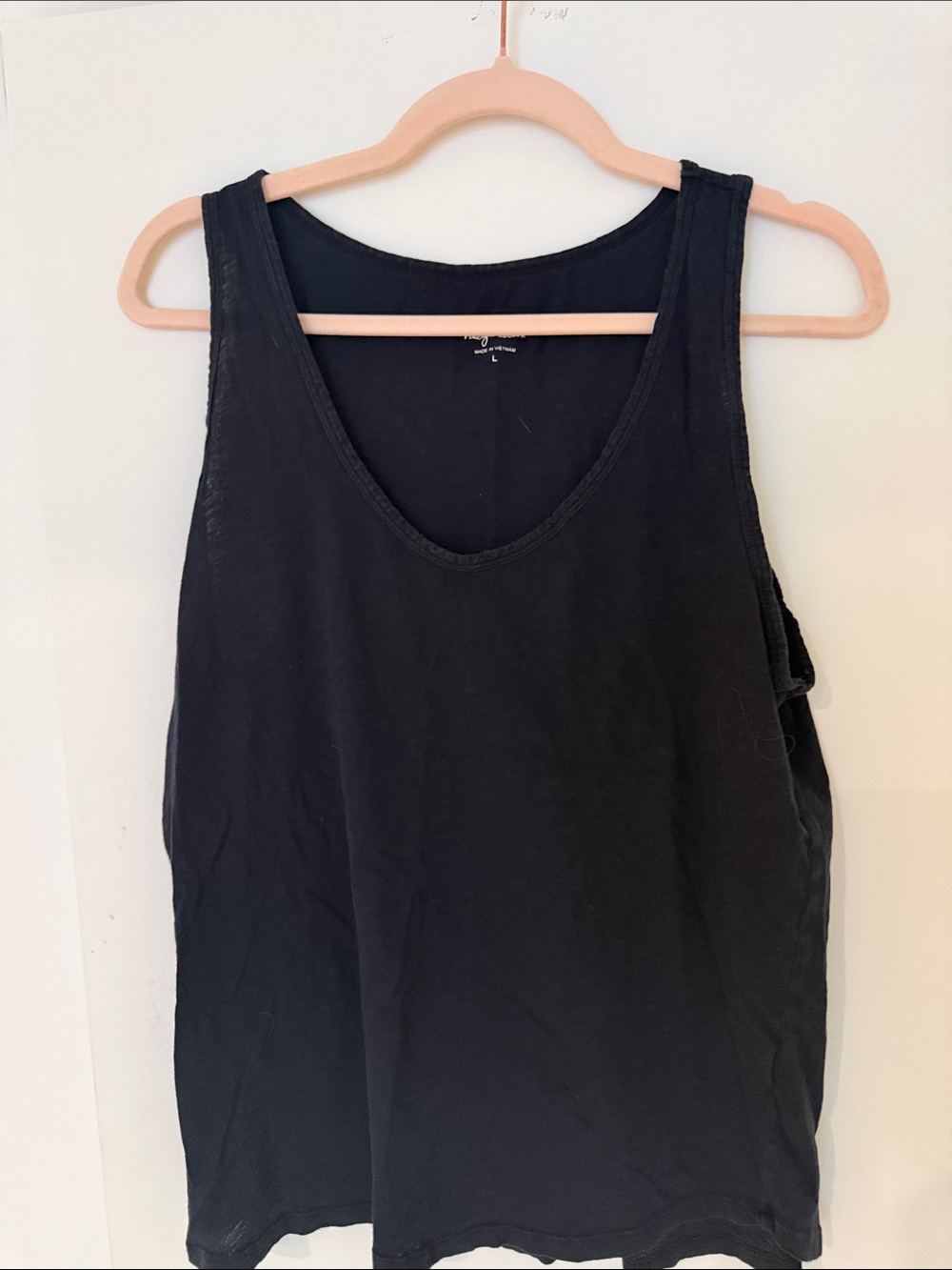 J. Crew Black Scoop Neck Tank Top